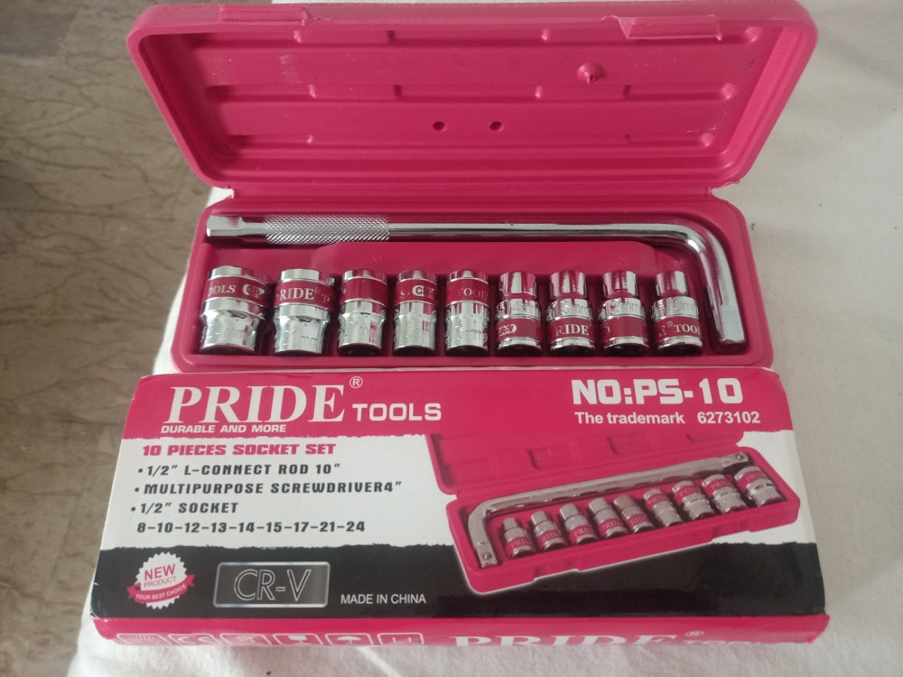 10 pcs L Type Spanner Box Socket Set