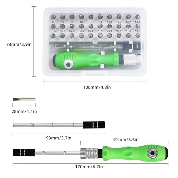 32 in 1 Precision Screwdriver Set, Keyboard and Electronics Repair Tool Kit