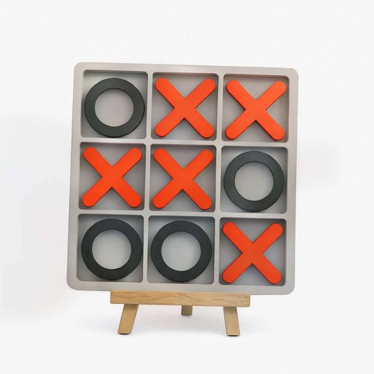 Wooden Tic Tac Toe Game Board – Classic Family Fun