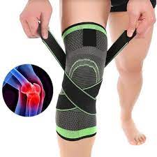 Compression Knee Sleeve Brace with Adjustable Strap for Pain Relief