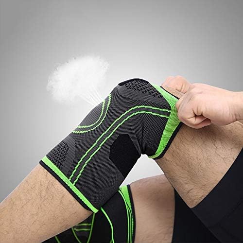 Compression Knee Sleeve Brace with Adjustable Strap for Pain Relief