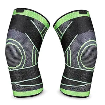 Compression Knee Sleeve Brace with Adjustable Strap for Pain Relief