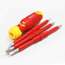 Professional Strong Magnetic  Insulated Electrician Screwdriver 6 in 1